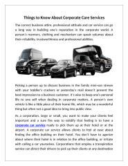 Allamericanlimo-Things to Know About Corporate Care Services.pdf