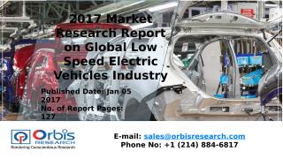 2017 Market Research Report on Global Low Speed Electric Vehicles Industry.pptx