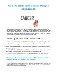 Cancer Risk and Dental Plaque are Linked.pdf